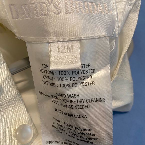 flower girl dress with tulle and ribbon waist - Picture 5 of 5